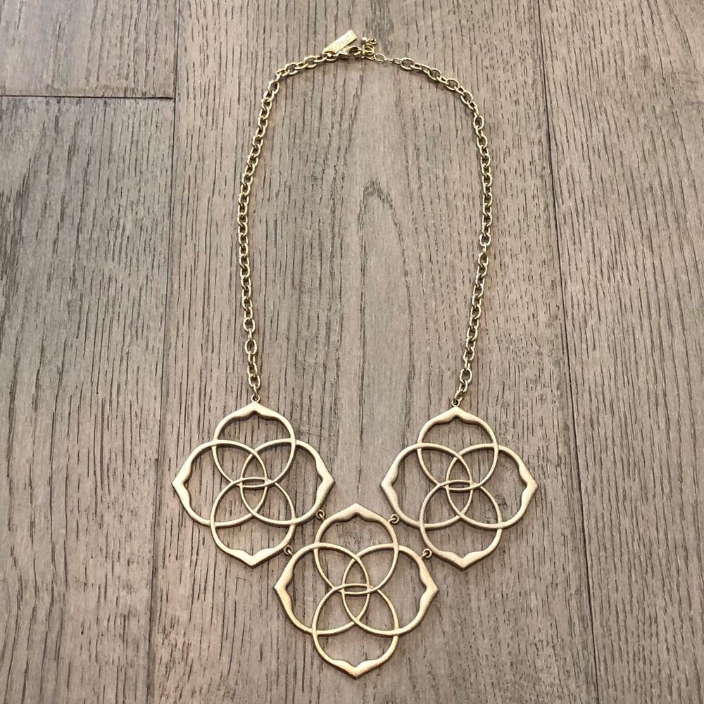 Kendra Scott triple logo necklace